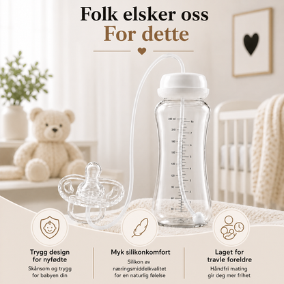 Håndfri babyflaske